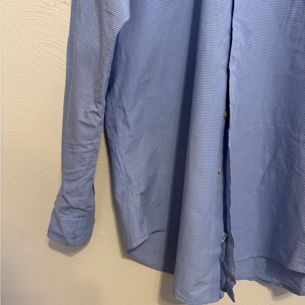 Ralph Lauren Yarmouth Blue Gingham Button Down Shirt Men’s 15.5 34/35 - Picture 5 of 7